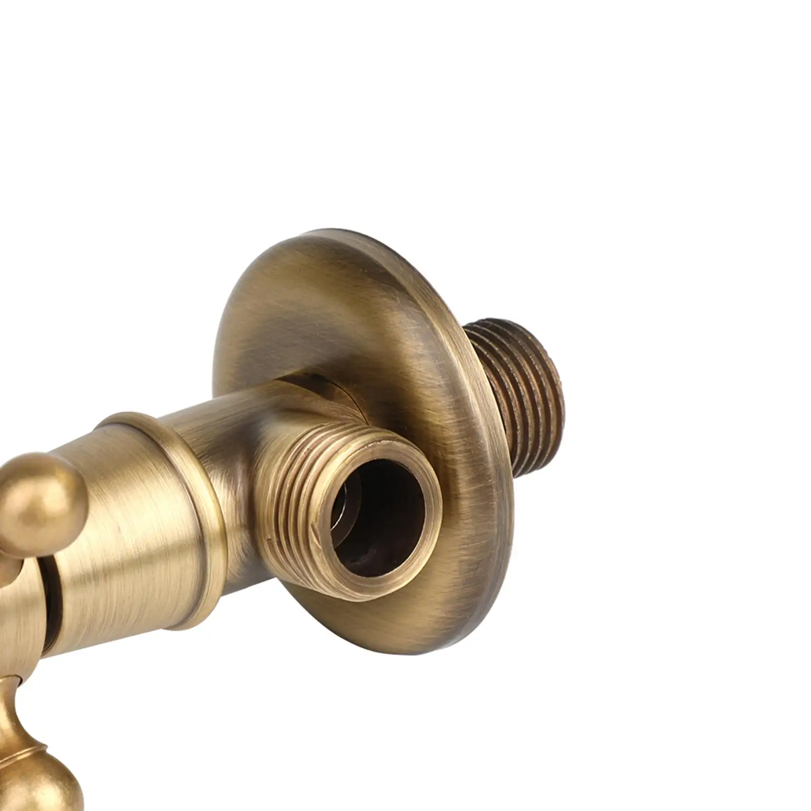 Antique Brass Water Control Valve for Bathroom Tap 1/2 Inch Brass Angle Valve Hardware