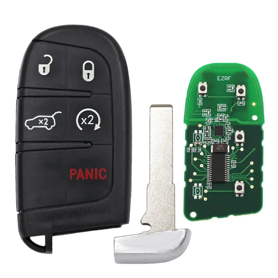 2 Remote Smart Key Fob Shell Case 4B For 2015 - 2022 Jeep - Foto 9