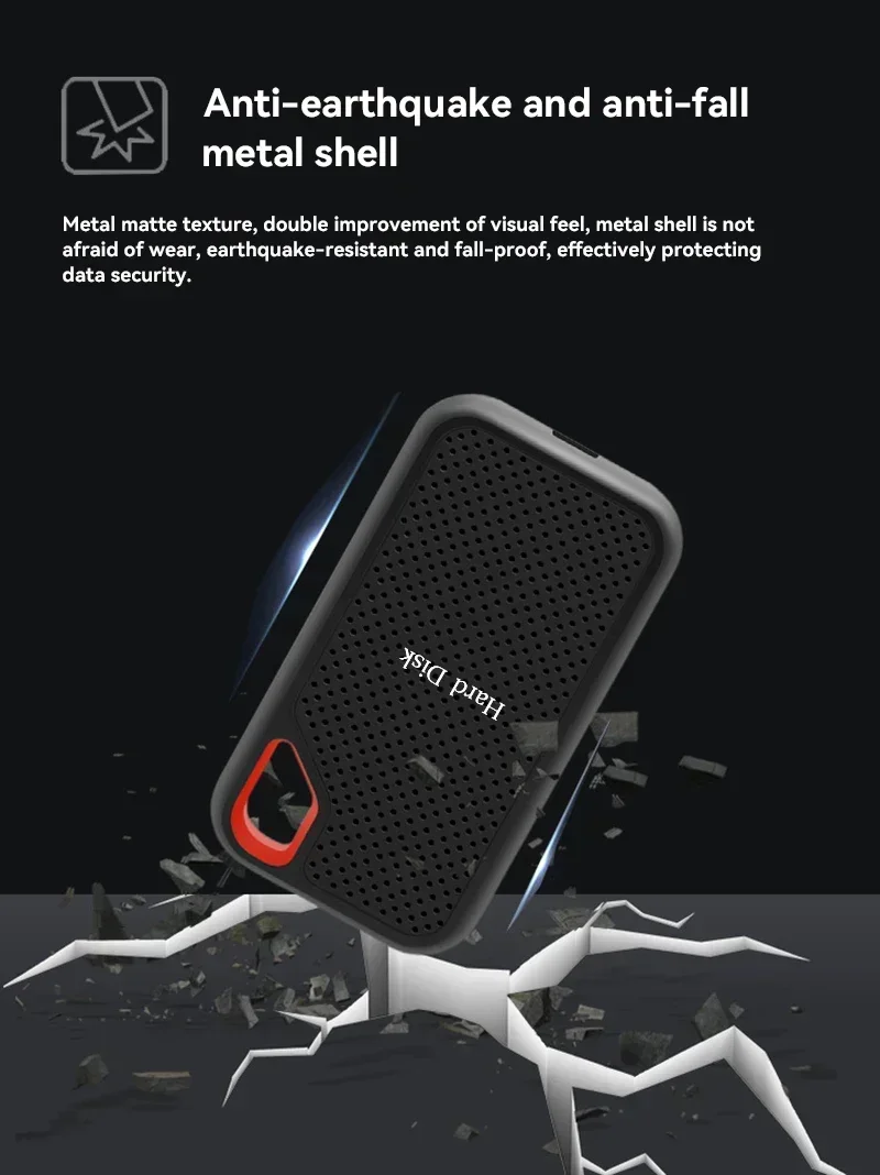 MIJIA Hard Disk portable ssd portable hard drive hard disk solid state disk external solid state drive Mobile SSD E60 1TB 2TB 256TB USB 3.1 HD External Hard for Laptop PS5 Mobile Disk HDD Storage