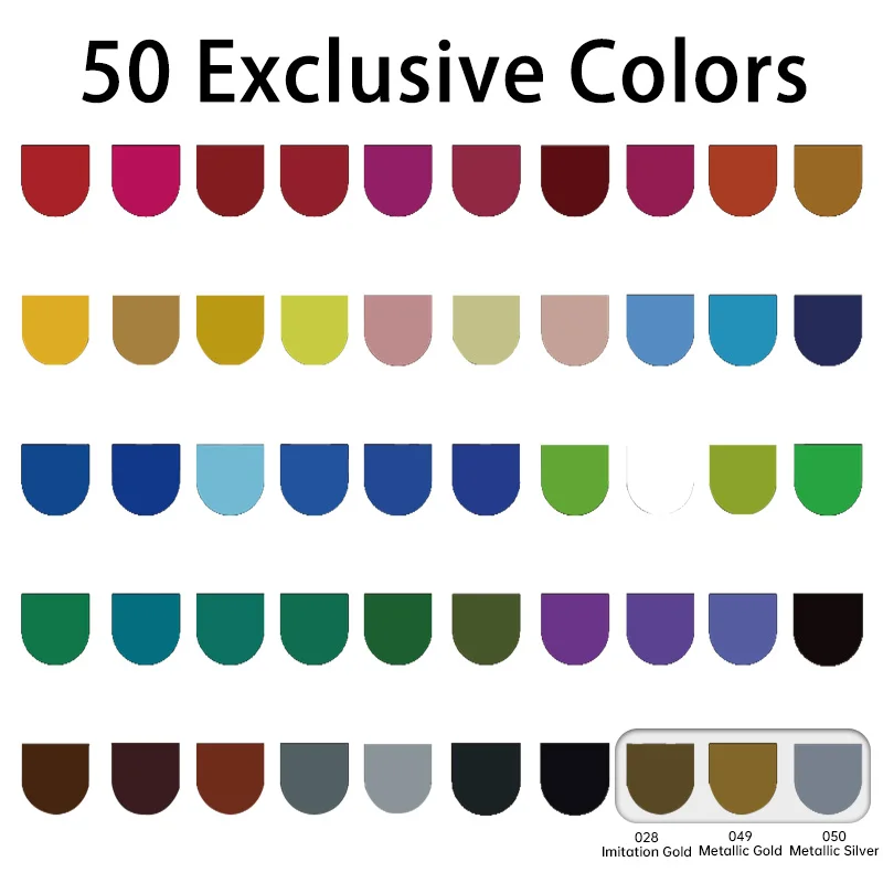 성인 색칠, 금속 코어 연필, 그리기, 쓰기, 색칠, 성인을위한 장식을위한 50pcs 컬러 연필 세트