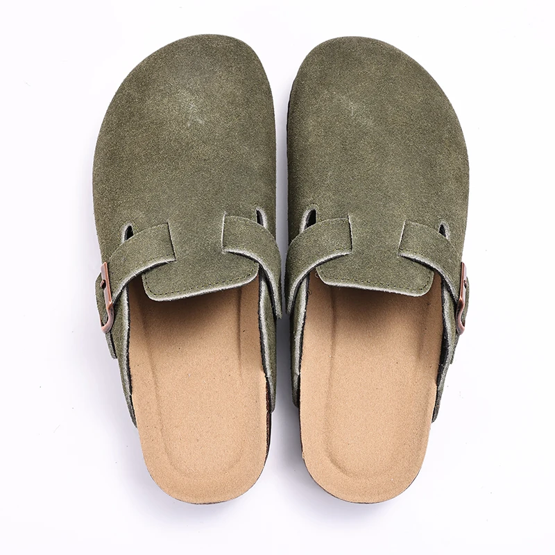 Suede Clogs Shoes Outdoor Platform Nonslip Beach Slippers