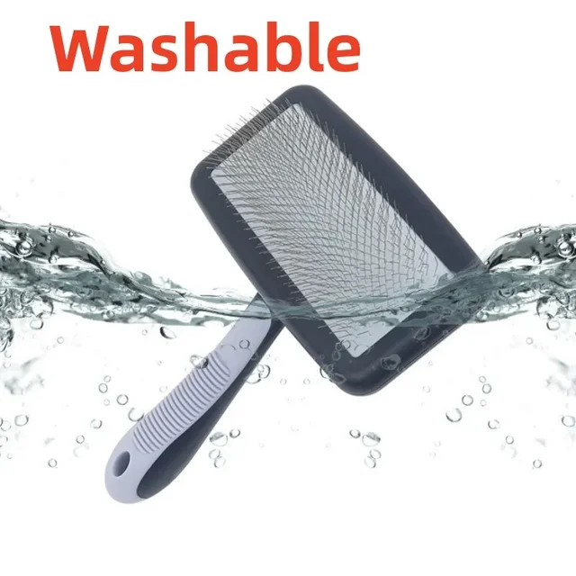 Dog Comb Dog Grooming Brush Massage Cat Brush Pet Hair Remover Stainless Steel Combs for Dogs Hair Knot Opening Pets Accessories 6