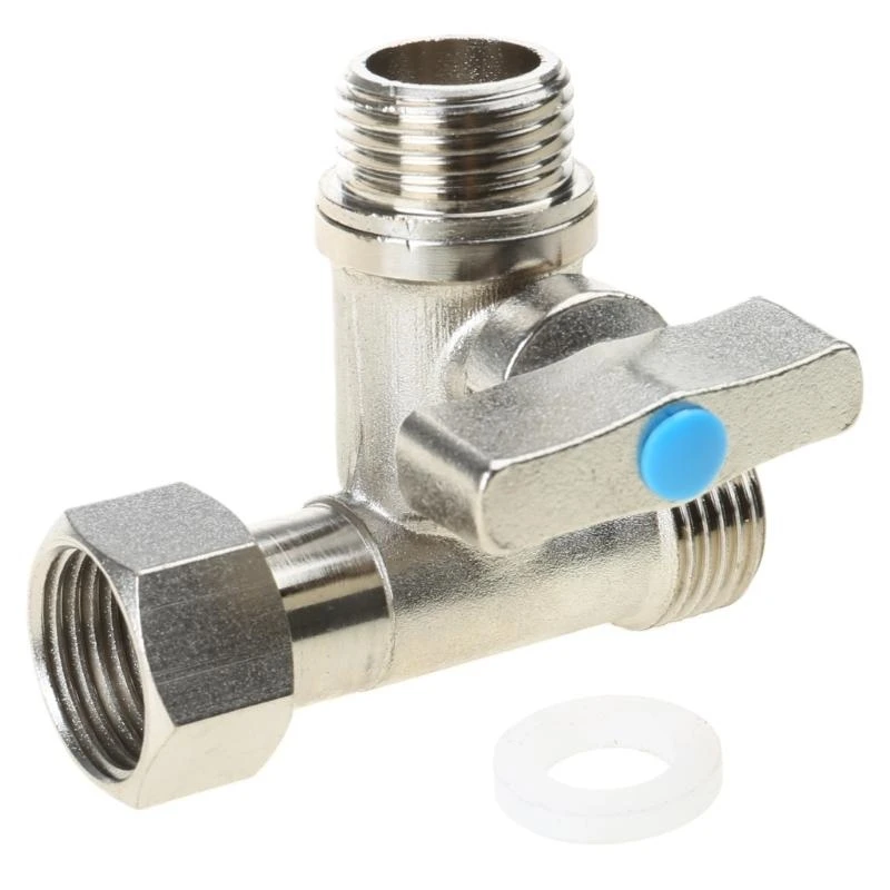 Shower Diverter Valve Tees Stop Valves 1/2X1/2X1/2'' Under Sink Splitters Tees Connector Adapter Y5GB bicycle tubeless valves