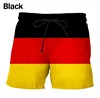 Germany USA UK Flag Beach Shorts Men 3D Printing Board Shorts Swimsuit homme 2024 Summer New Hawaii Swim Trunks Cool Ice Shorts 2
