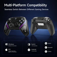 EasySMX TMR Stick Controller D10 Wireless Gamepad Compatible with PC/Switch/Steam/Phone/TV, Charging Dock, Micro Triggers - Image 2