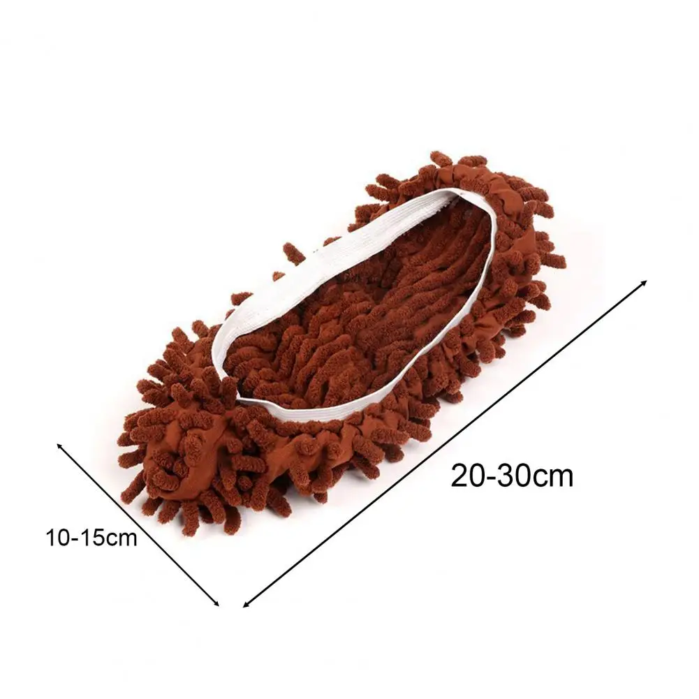 2PCS Chenille Dust Mop Slippers Foot Socks Mop Caps Shoe Protection Floor Cleaning Lazy Shoe Covers Dust Hair Cleaner