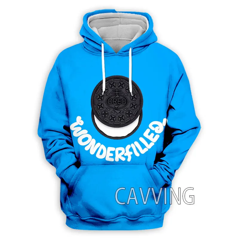 New Fashion 3D Printed  OREO  Hoodies Hooded Sweatshirts Harajuku  Hoody  Tops Clothing for Women/men 2