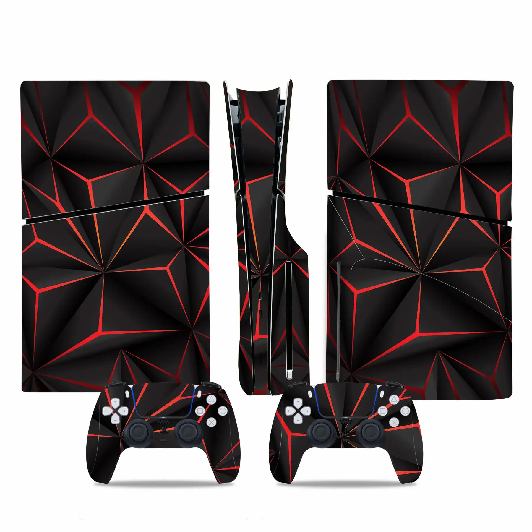 Per Ps5 Slim Disc Skin Sticker Decalcomania Cover Per Console E 2 Controller Nuovo Vinile Ps5 Slim Disk Skin