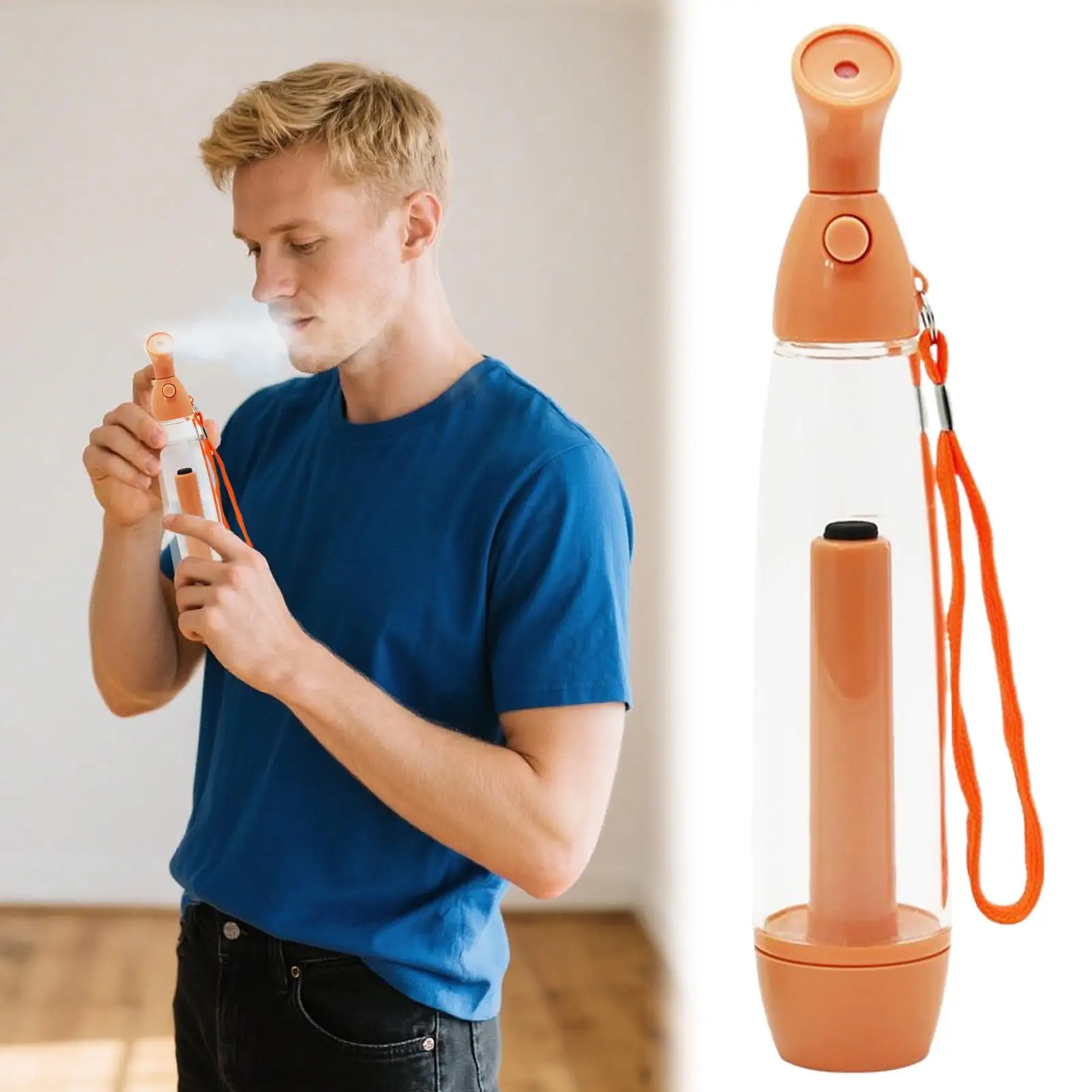 Description Picture 4 of itemSummer Cooling Spray Bottle Pump Mister Women Face Moisturizing Mist Sprayer Manual Steamer Hydrating Atomizing Nebulizer Cooler