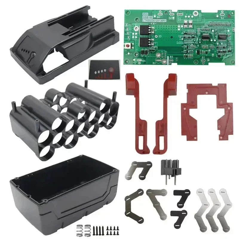 Enhanced Lithium-ion Battery Plastic Case with PCB Charging Protection Circuit