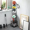 Sports Ball Storage Rack Balls Storage Stand Vertical Ball Rack Layered Ball Storage Rack Basketball Holder Display Stand Rack