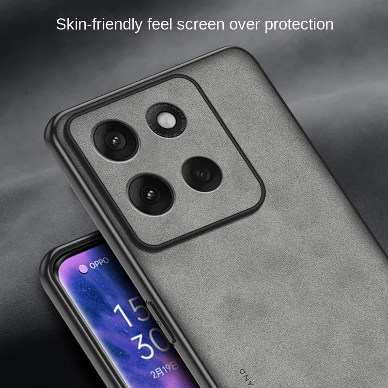 Leather Suede Protective Case with Lens Cover
