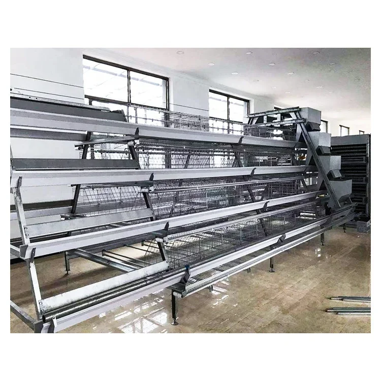 Hot sale low cost EPS material 90 / 120 birds 3 / 4 layers poultry chicken feeding cages system chicken layer cage