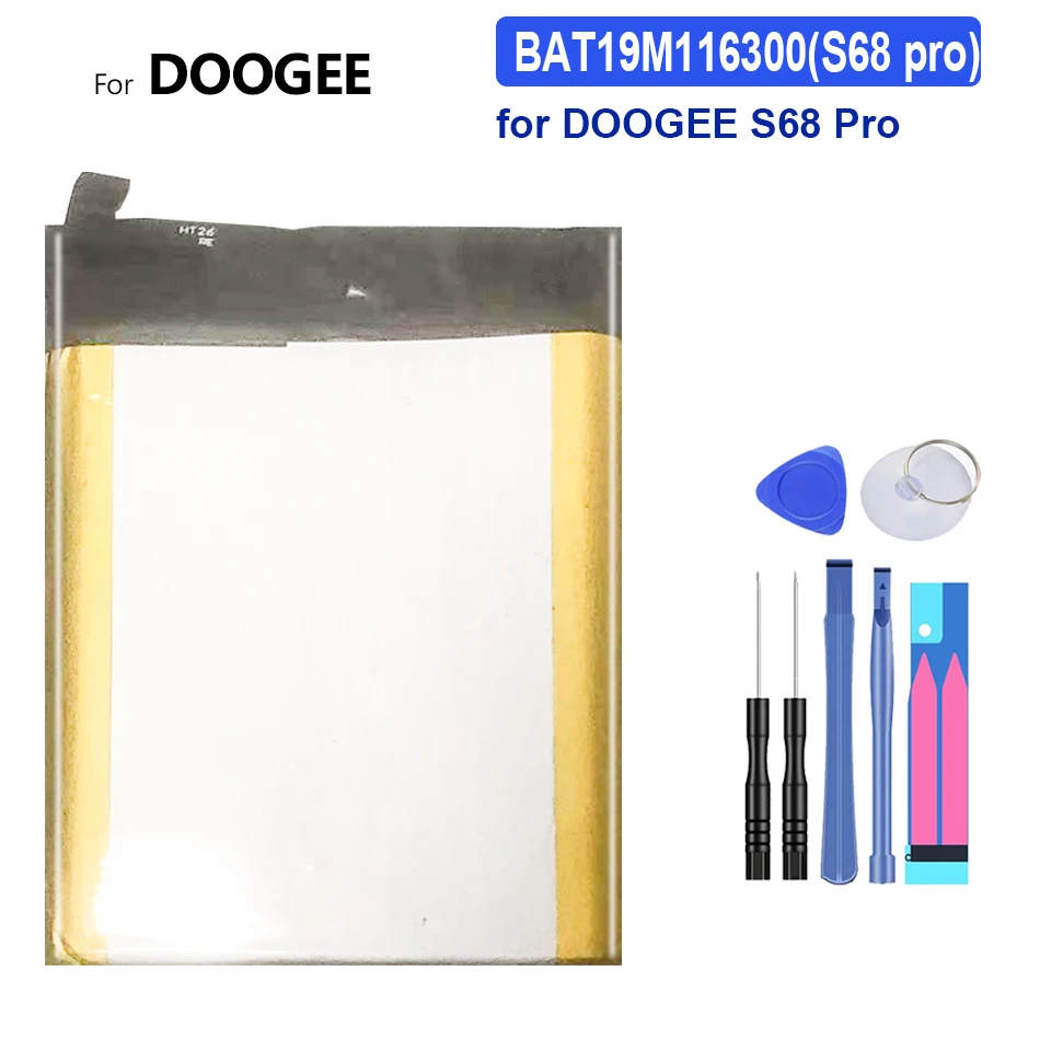 

BAT19M116300 (S68 pro) 6300mAh Replacement High Quality Mobile Phone Battery For DOOGEE S68 Pro S68Pro Smartphon Batteries