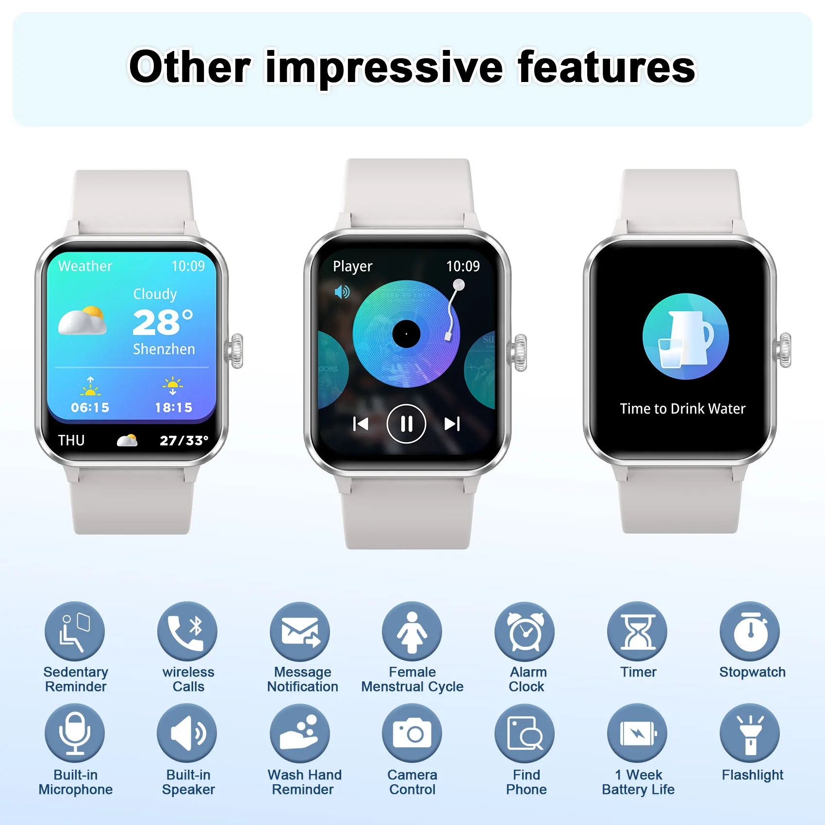 Baolubao Smart Fitness Tracking Watch for Men Women