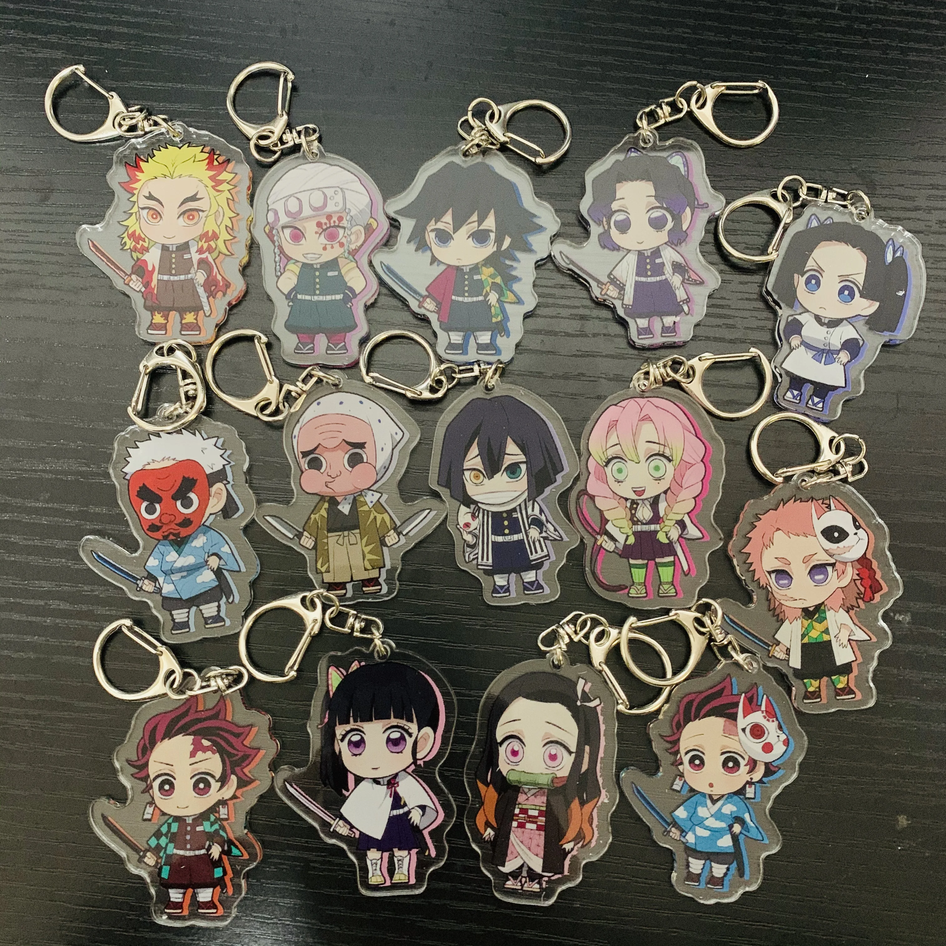 6cm Anime Demon Slayer Kimetsu No Yaiba Figure Rengoku Kyoujurou Uzui  Tengen Tomioka Giyuu Acrylic Keychains Anime Lovers Gifts - Key Chains -  AliExpress