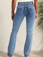 New Women's Casual Button Pocket Jeans - High-Quality Straight-Leg Denim Pants for Everyday Wear - Best-Selling Trendy Jeans for - Image 2