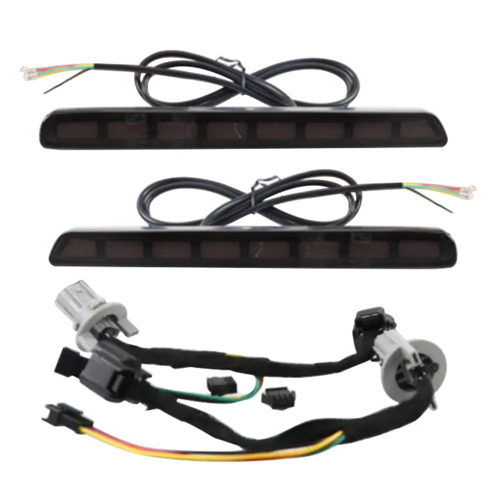 

1 Set Plastic Smoke Black Lens Rear Bumper Tail Brake Fog Light Turn Signal Lamp Fit for Honda CRV 2023-2024