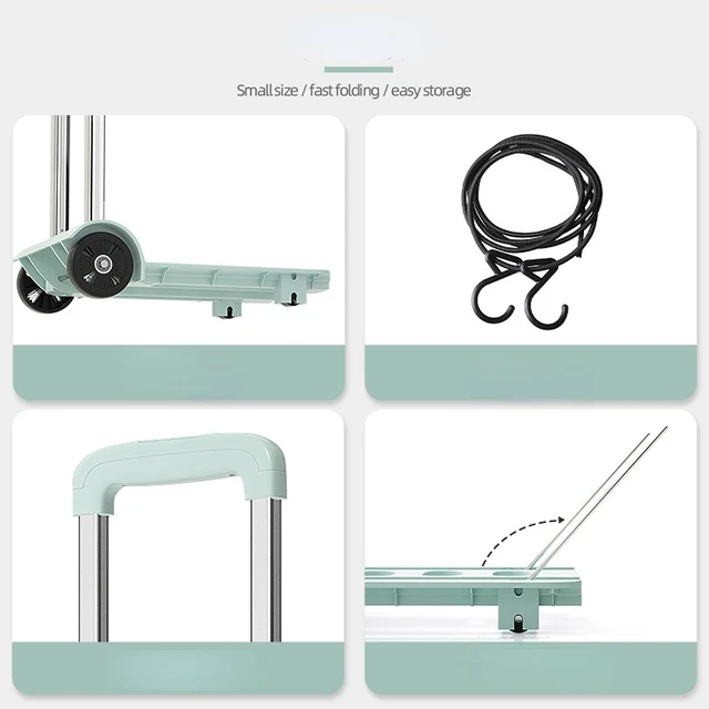 Kis Kocsi Összecsukható Hordozható Macska- És Kutyaeledel Kültéri Pótkocsi Háztartási Bevásárló - Image 3