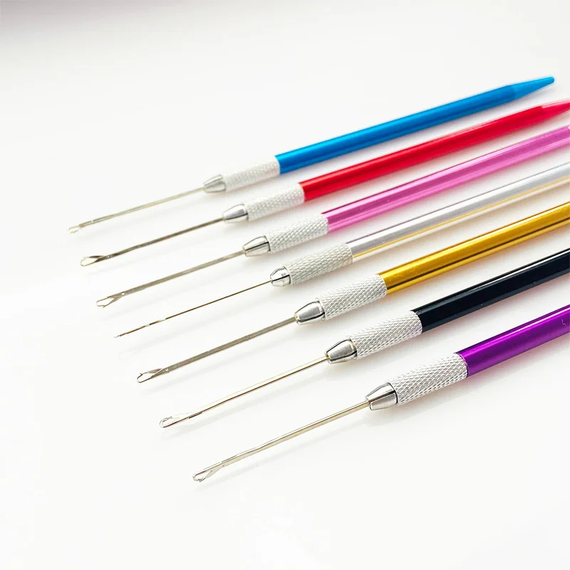 

Bjd Wig Hair Extension Hook Set Feather Hair Extension Needle Head Colorful Hair Extension Tool Full Set of Hair Extension Hook