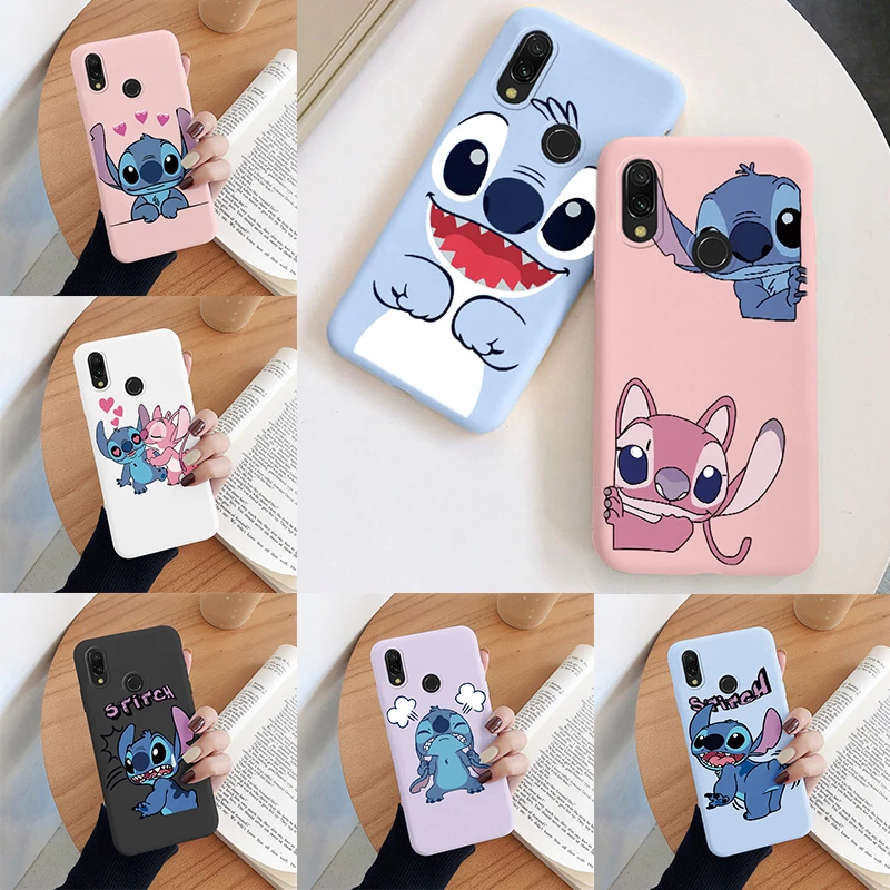 Funda para Xiaomi Redmi Note 13 4G Oficial de Disney Angel & Stitch Beso -  Lilo 