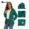 MAGCOMSEN Women‘s Lightweight Hooded Puffer Jacket Full Zip Windbreaker Waterproof Quilted Down Coat Winter Warm Outerwear 3