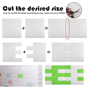 70 سنتيمتر * 10 متر ثلاثية الأبعاد نمط الطوب لوحات الحائط خلفية لتقوم بها بنفسك مقاوم للماء لغرفة المعيشة غرفة نوم المطبخ حائط الخلفية الديكور - Image 6