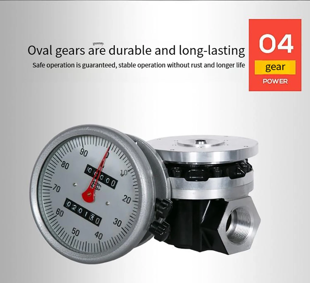 1inch/1.5inch/2inch LC Mechanical Oval Gear Flow Meter OGM High Precision Flowme