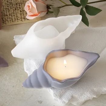 Seashell Candle Silicone Mold 1