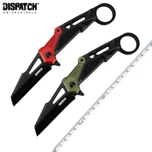  Stainless Steel Pocket Knife Folding Knife With Aluminum Handle For Outdoor Camping Survival Hunting EDC Tool 