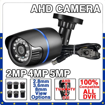 Outdoor Waterproof IP66 Surveillance Camera CVBS/TVI/CVI AHD 4in1 4K Ultra HD 1080P 5MP 4MP Plug And Play Mini With Bracket 1