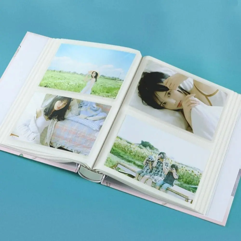 6inch Photo Album 200 Pockets Multi-pocket Family Photo Album Large Capacity Cartoon Pattern Photocard Holder Anniversary