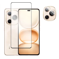 Premium 3D Curved Tempered Glass Screen Protector with Full Cover and Lens Film for Honor Power (1 Glass and 1 Lens)