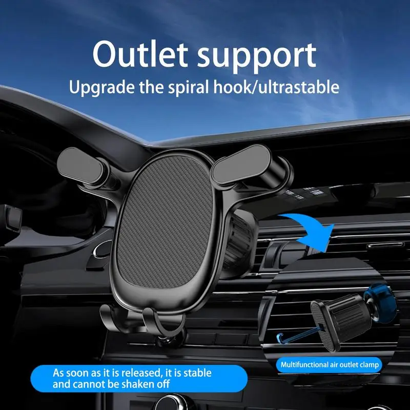 

Phone Mount For Car Vent 360 Degree Rotation Car Air Vent Hook Phone Holder Mounts Universal Mobile Phone Stand GPS Support Clip