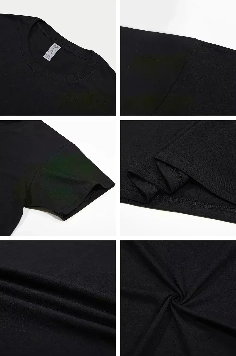 Frühling und Sommer, cooles, lässiges, schlichtes Baumwolldruck-T-Shirt für Männer und Frauen mit kleinem Etikett und kurzen Ärmeln – Detail 10