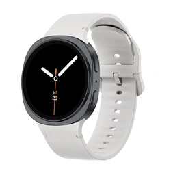 Premium Silicone Sport Strap - Durable and Stylish Bracelet - Galaxy 8classic 46mm (White)