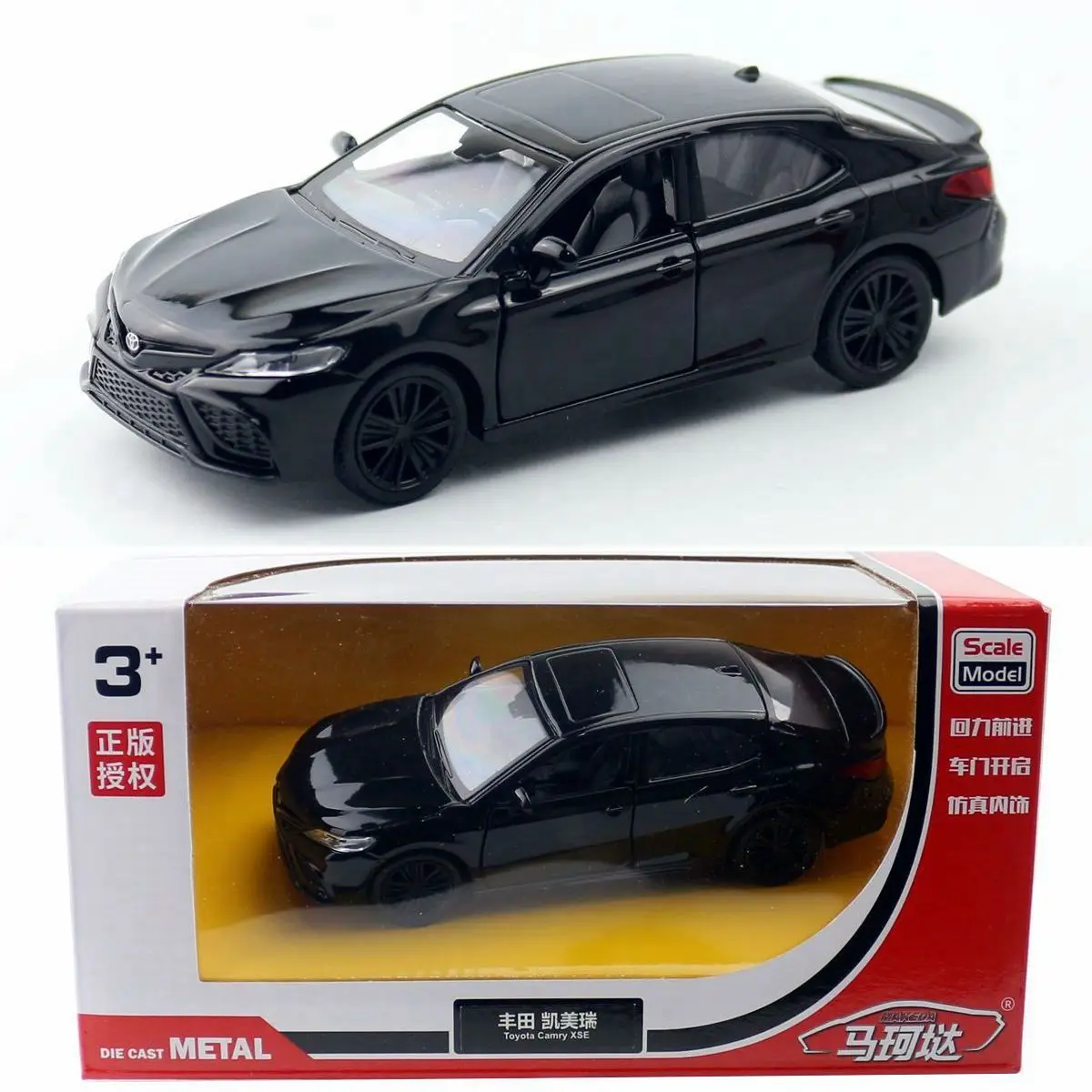 

Модель автомобиля Makeda Toyota Camry Xse в масштабе 1:36, литые модели автомобилей, коллекционная Игрушечная машина для мальчиков, подарок на день рождения