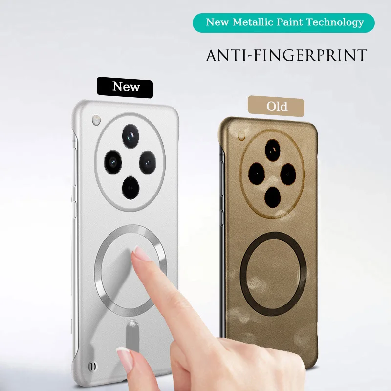 Luxury Magnetic Magsafe Wireless Charging Phone Case with Protective Bumper