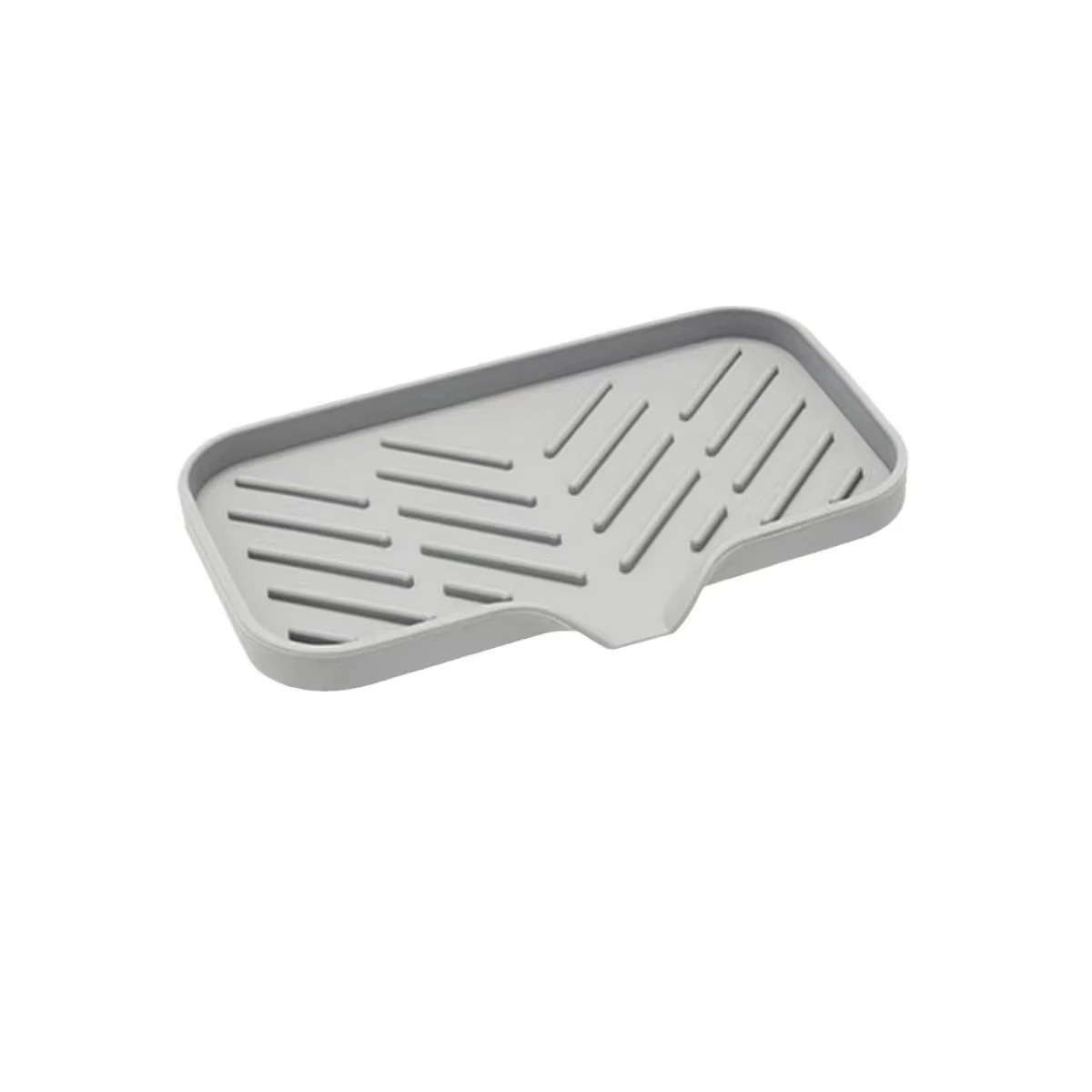 Silicone Kitchen Sink Tray Japanese-style Bathroom Toilet Water-free Silicone Soap Box Drain Mat Sink Splash Dry Size Drain Mat sink tray kitchen tools