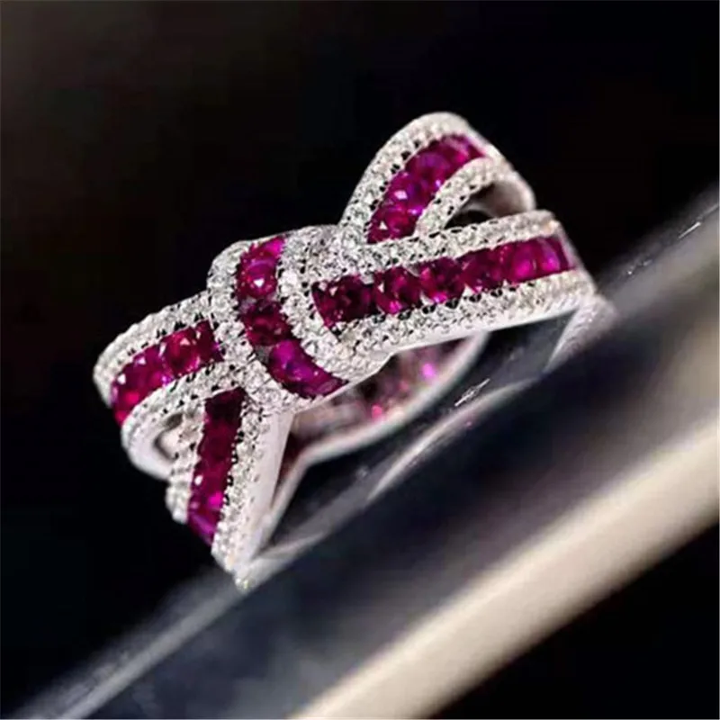925 Sterling Silver Fashion Engagement Ceremony Accessories with Bright Zirconia Stylish Female Gorgeous Trendy Wedding Jewelry - 2
