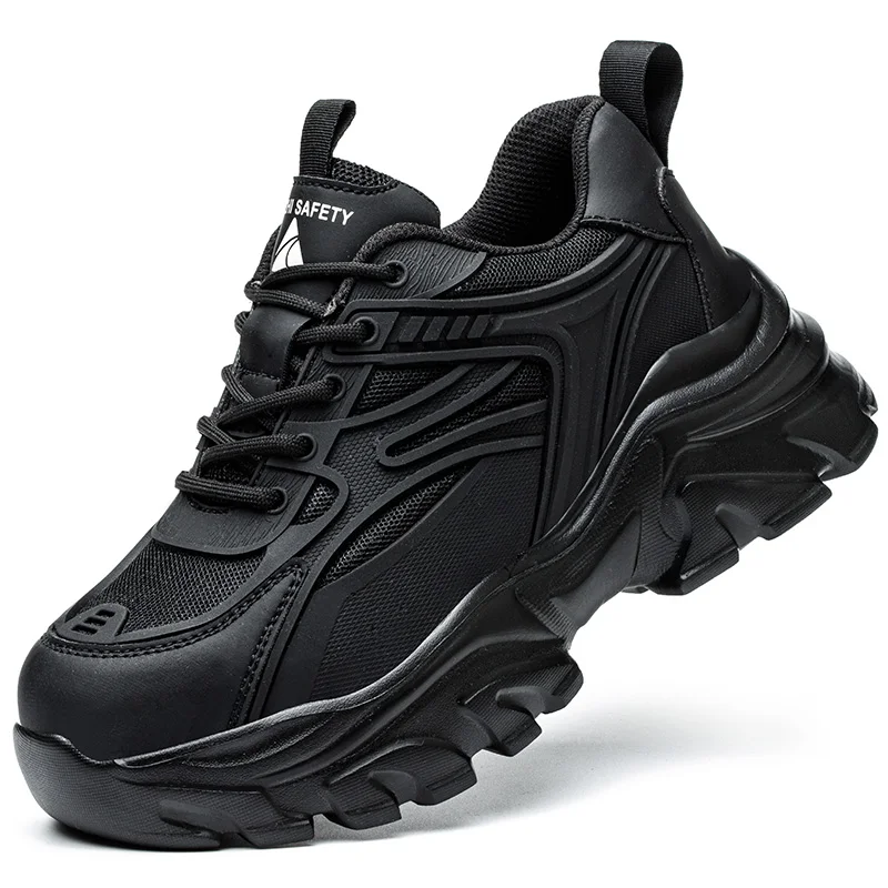 Women's Breathable Steel Toe Work Safety Sneakers