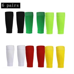 6 Pairs Performance Grip Football Socks with Shin Covers - 36cm (Color - 1)