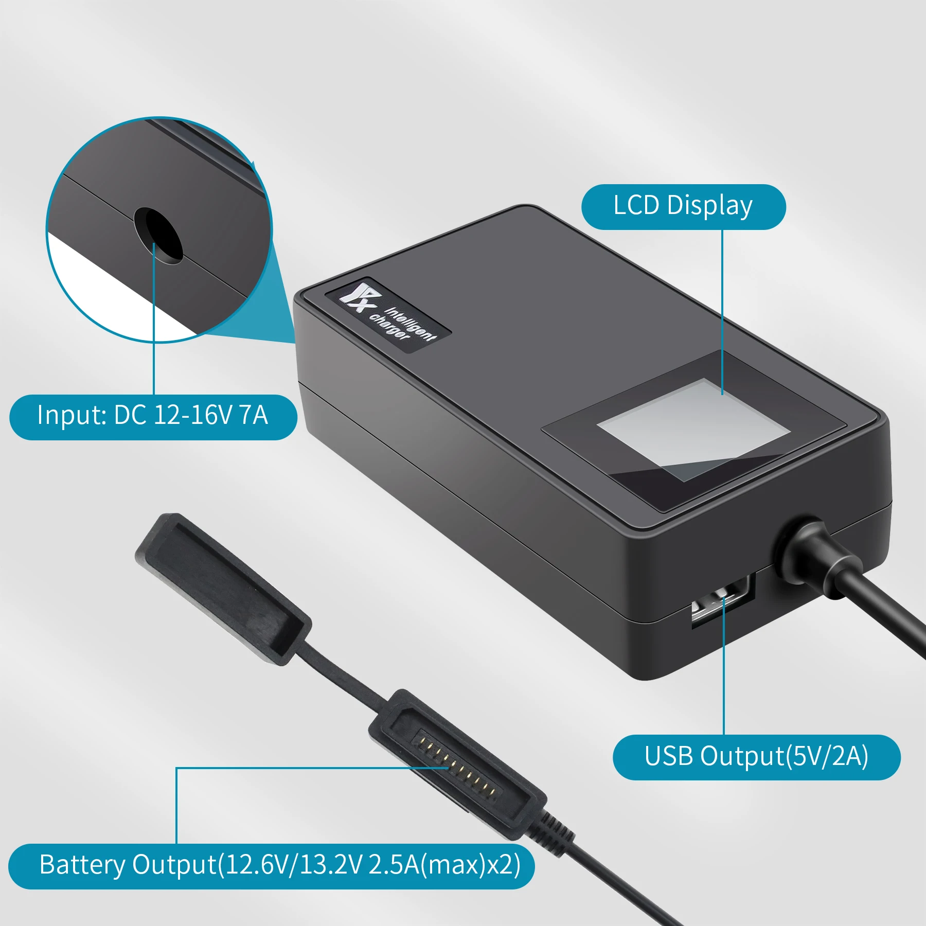 Drone Battery Charger Digital display car charger for DJI Mavic Air 2 /Air 2S Battery Remote Control Vehicle Charger Portable Intelligent Charging Hub
