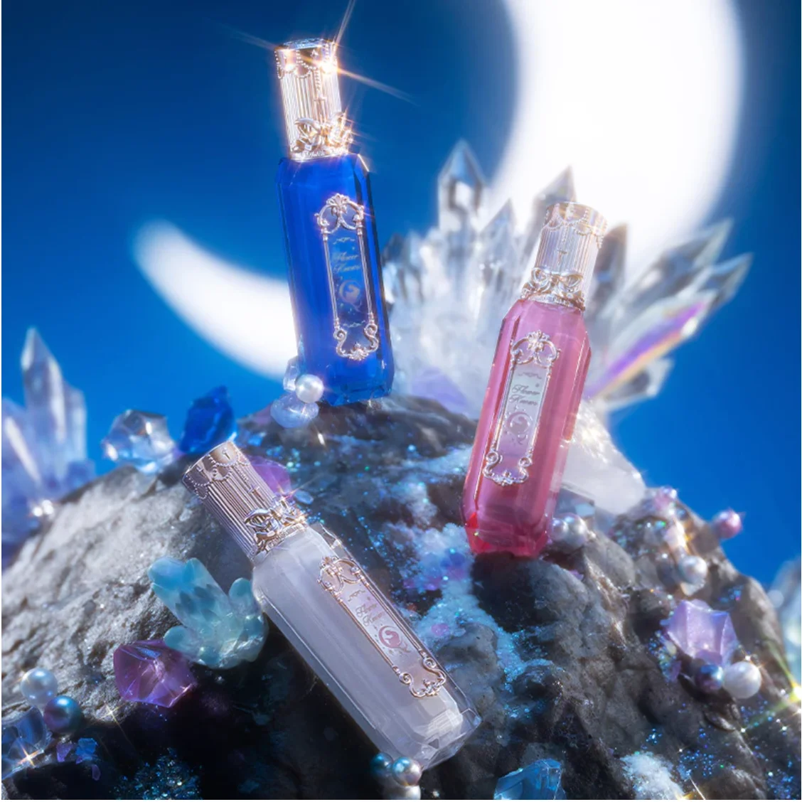 Flower Knows Moonlight Mermaid Series Jewelry Lip Gloss 3.5ml Original Makeup Cosmetics Flowerknows