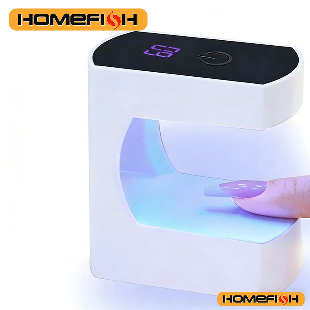 LED&UV 젤 폴리쉬 경화, 휴대용 빠른 건조 스마트 센서 네일 머신 USB 미니 네일 경화 램프