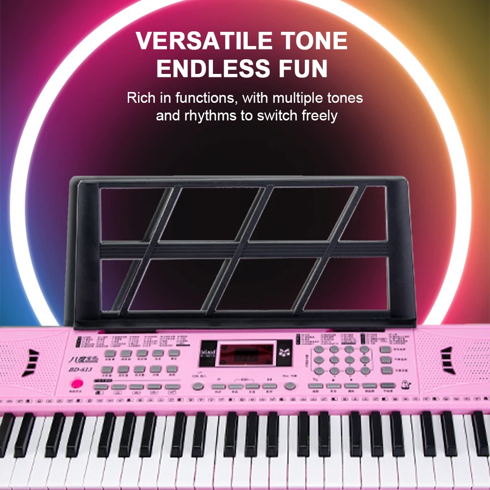 61 Key Electronic Keyboard Piano Keyboard Stand Musical Mini Piano Portable Music For Beginners Kids Adults