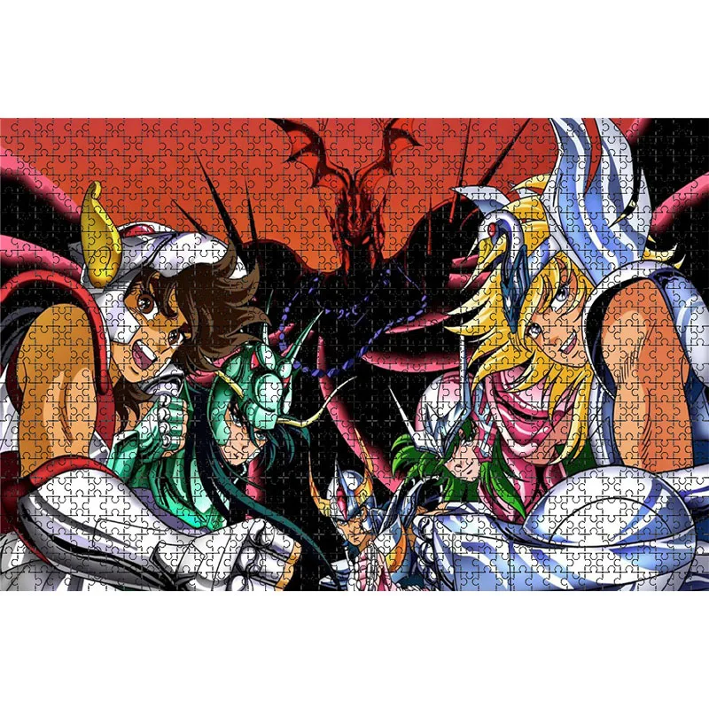 1000 Piece Japanese Animation Saint Seiya Jigsaw Puzzles Wooden Saori Kido Puzzles For Adults Children Educational Toys Gifts 2
