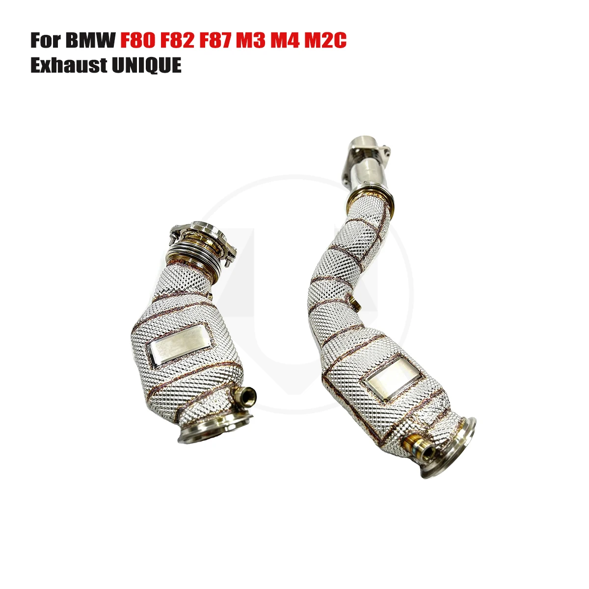 

UNIQUE For Bmw F80 F82 F87 M3 M4 M2C With insulator downpipe With cat/without cat exhaust pipe