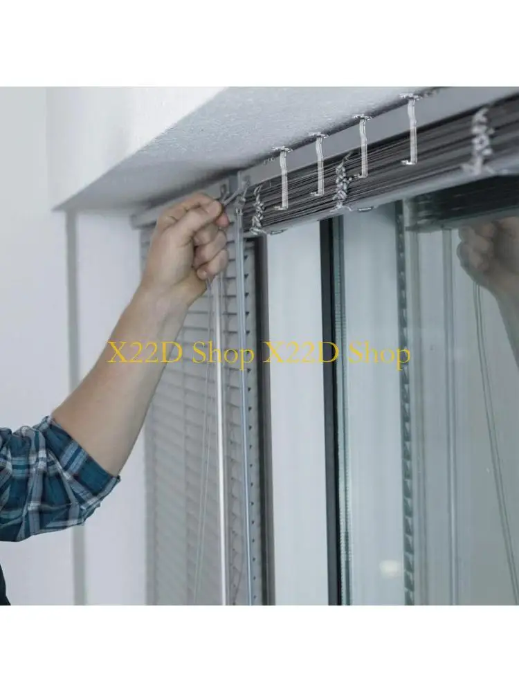 X22D 20Pcs 3.25 인치 숨겨진 밸런스 클립 수평 블라인드 커튼 드레이프 홀..