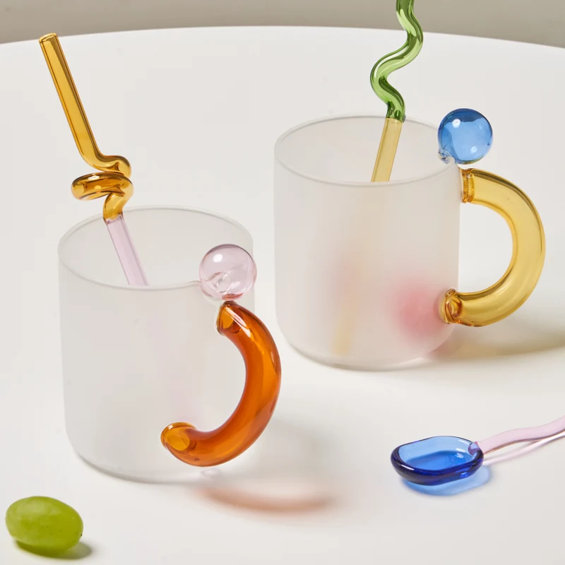 Цветная стеклянная кружка Floriddle, кофейные чашки, термостойкая кружка, чашки для молока, чая, посуда для напитков, кофейные кружки, стеклянные чашки, стакан для пива 300 мл